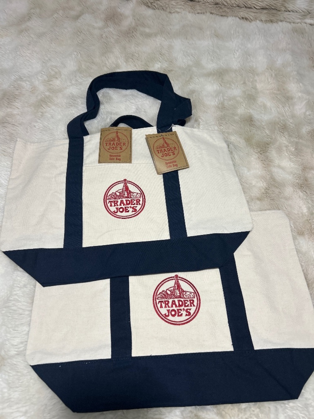 A Pair of 2026 Trader Joe’s Canvas Tote Bags